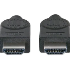 Manhattan HDMI Cable, 4K@30Hz (High Speed), 15m, Male to Male, Black
