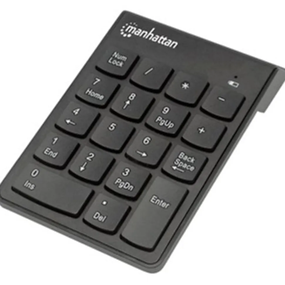 Manhattan 18-Key Numeric Wireless Keypad, Black, 178846