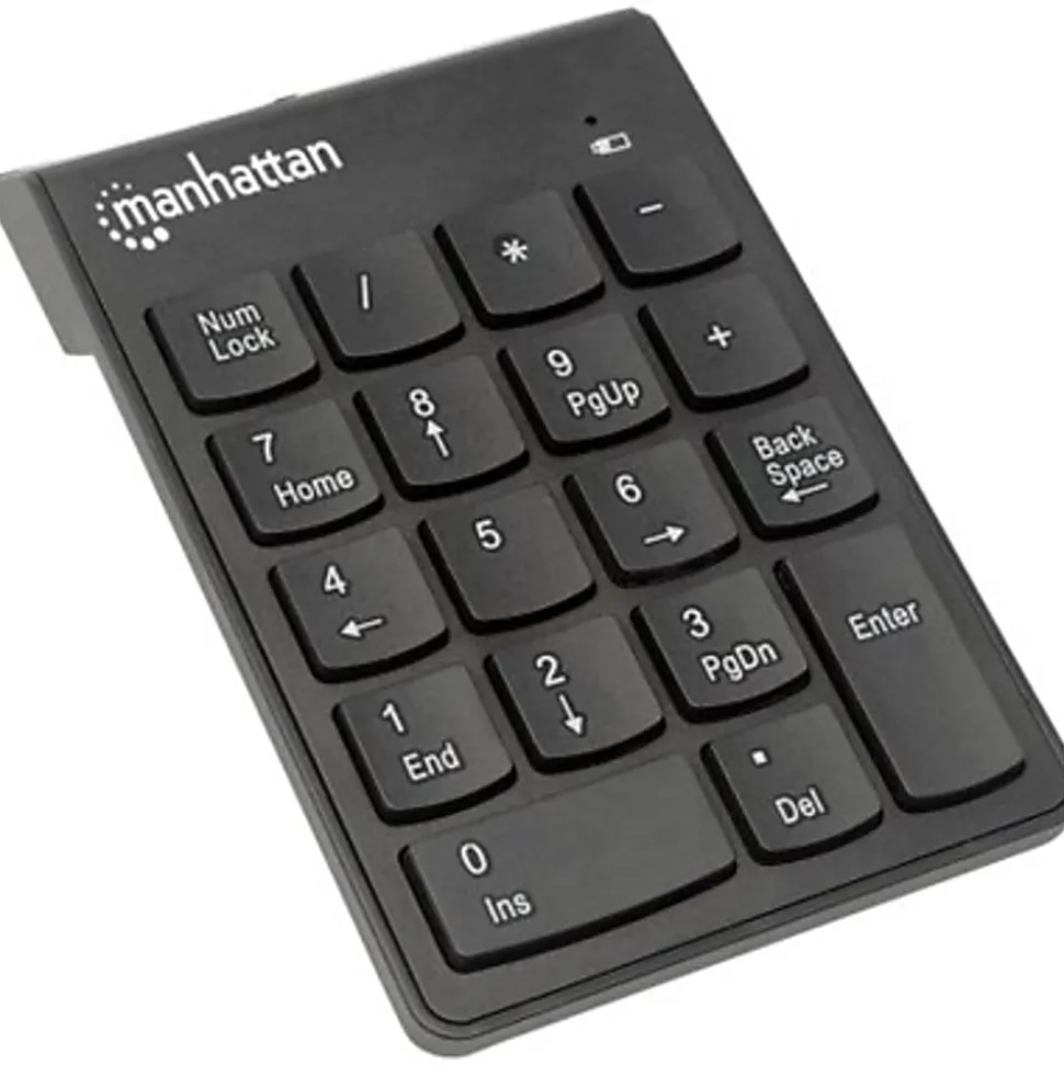 Manhattan 18-Key Numeric Wireless Keypad, Black, 178846