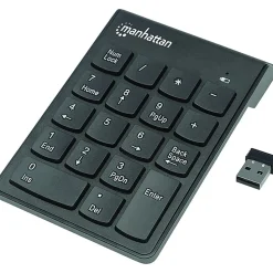 Manhattan 18-Key Numeric Wireless Keypad, Black, 178846