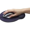 Manhattan Round Mouse Pad With Wrist Rest, 8”H x 9-1/2”W x 3/16”D, Blue