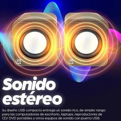 Manhattan 2600 Series Speaker System, Small Size, Big Sound, Two Speakers, Stereo, USB power, Output: 2x 3W, 3.5mm plug - 161435
