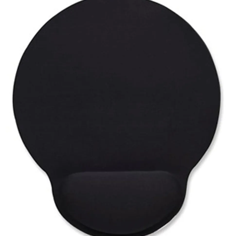 Manhattan Wrist-Rest Gel Mouse Pad, Black