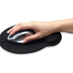 Manhattan Wrist-Rest Gel Mouse Pad, Black
