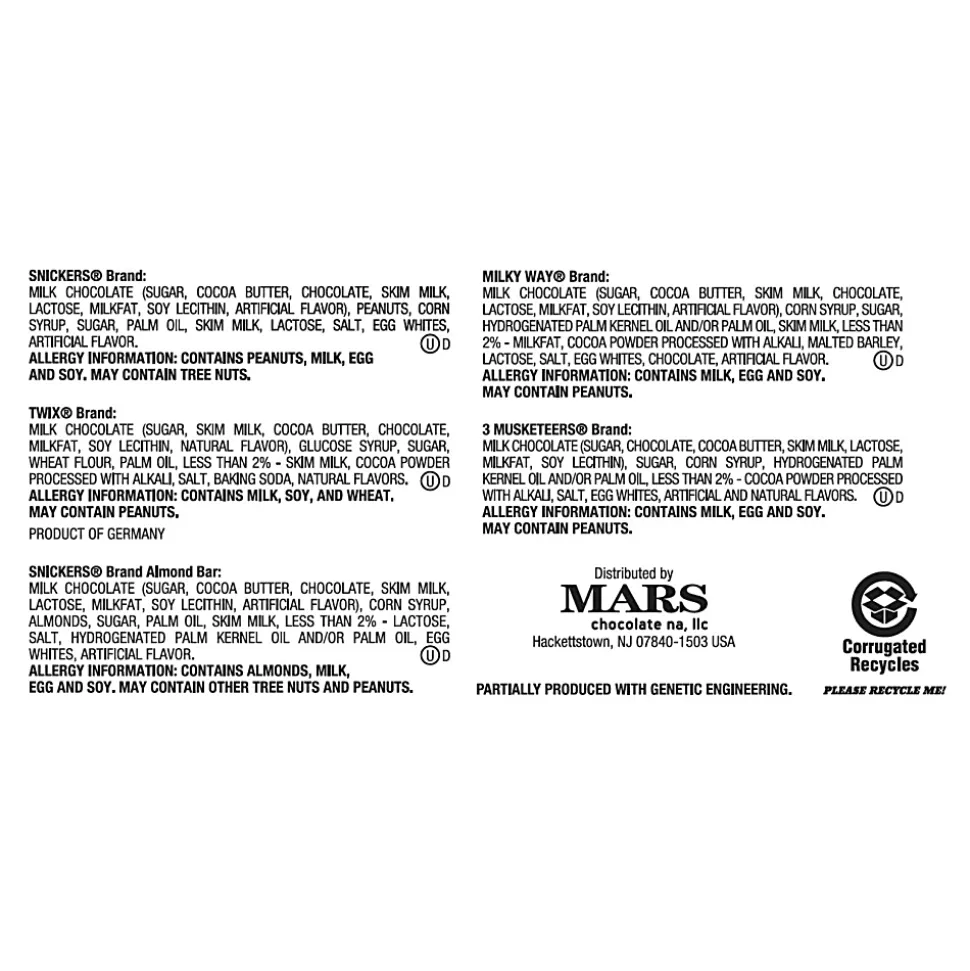 Mars Chocolate Bars, Variety Pack Of 30