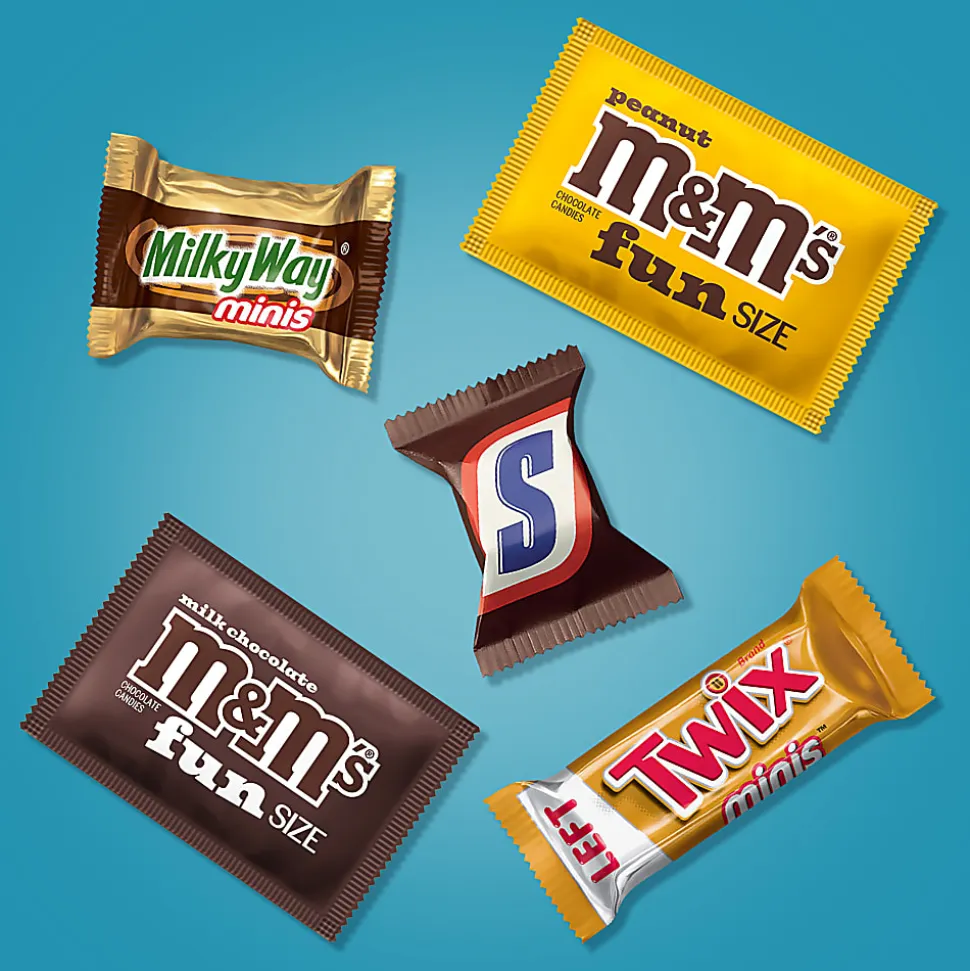 MARS Chocolate Favorites Minis Candy Bars Variety Bag, 62.6 Oz