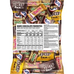 MARS Chocolate Favorites Minis Candy Bars Variety Bag, 62.6 Oz