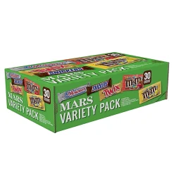 Mars Chocolate Full-Size Candy Bars Variety Pack, 53.68 Oz Box