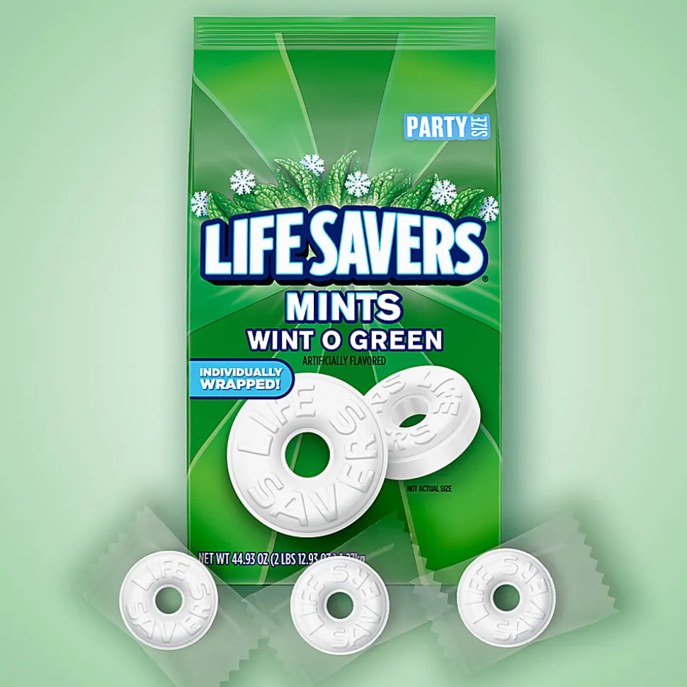 Mars Lifesavers Wint-O-Green Breath Mints Hard Candy, 44.93 Oz