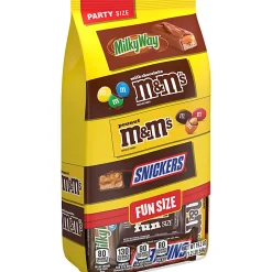Mars M&M's, Snickers & Milky Way Fun Size Chocolate Candy Variety Pack, 19.2 Oz Bulk Bag