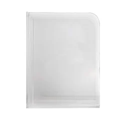 Martha Stewart Brody Acrylic 3-Section File Holder Office Desktop Organizer, 7-1/4