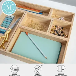 Martha Stewart Enzo 6-Piece Desk Drawer Organizer Set, 2
