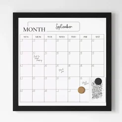 Martha Stewart Everette Magnetic Monthly Calendar Dry-Erase Board, 18