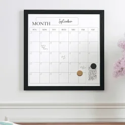 Martha Stewart Everette Magnetic Monthly Calendar Dry-Erase Board, 18