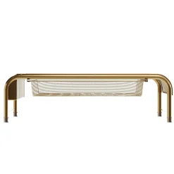 Martha Stewart Ryder Mesh Metal Desktop Monitor Stand Riser With Organizer Drawer And Side Storage, 6-1/2