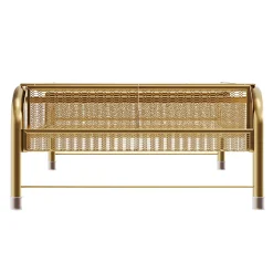 Martha Stewart Ryder Mesh Metal Desktop Monitor Stand Riser With Organizer Drawer And Side Storage, 6-1/2