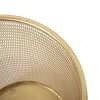 Martha Stewart Ryder Mesh Metal Trash Can, 4.5 Gallon, Gold