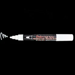 Marvy Uchida Bistro Chalk Markers, Broad Tip, White, Pack Of 6 Markers