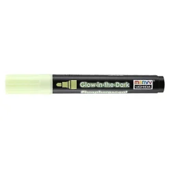 Marvy Uchida Glow In The Dark Fabric Markers, Broad Tip, Green, Pack Of 6 Markers