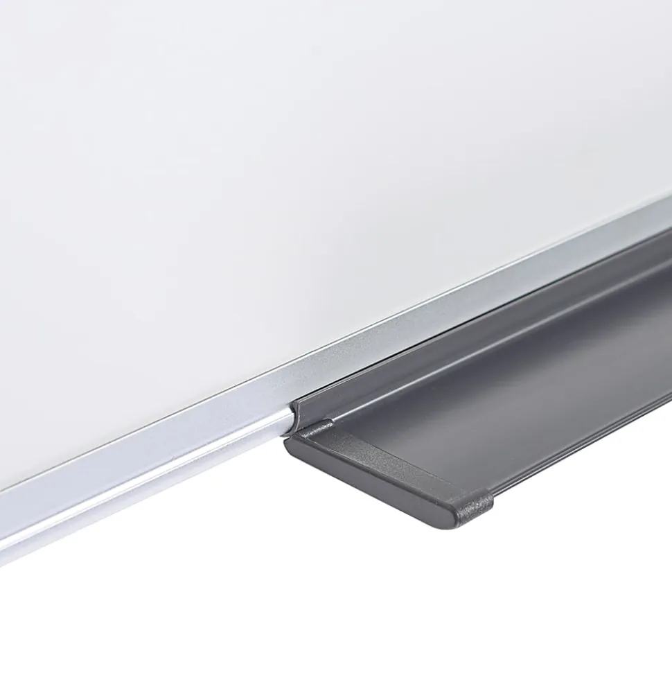 MasterVision® Maya Platinum Pure Magnetic Dry-Erase Whiteboard, 48" x 72", Aluminum Frame With Silver Finish