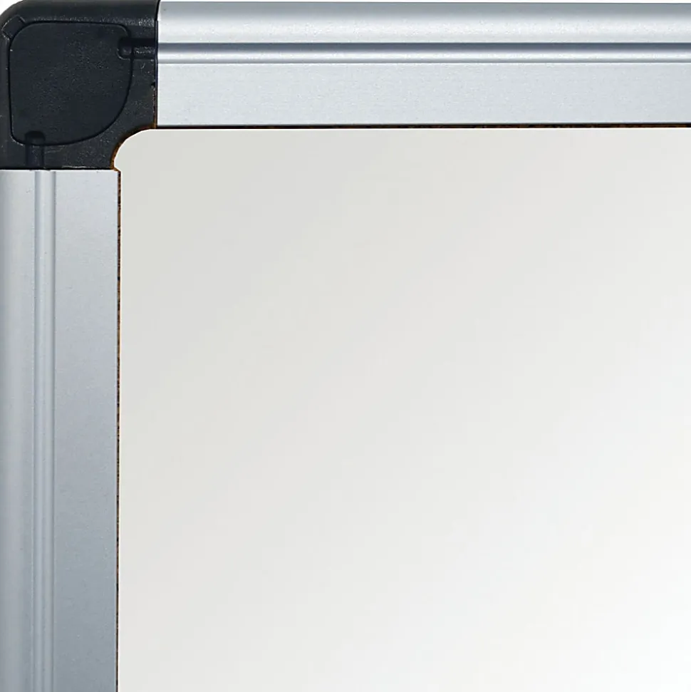 MasterVision® Maya Platinum Pure Magnetic Dry-Erase Whiteboard, 48" x 72", Aluminum Frame With Silver Finish