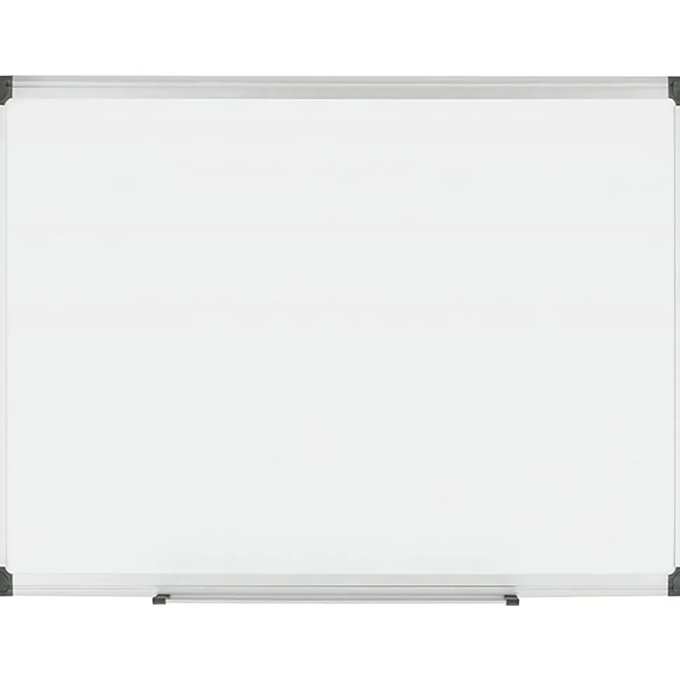 MasterVision® Maya Platinum Pure Magnetic Dry-Erase Whiteboard, 36" x 24", Aluminum Frame With Silver Finish