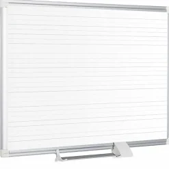 MasterVision® Planning Magnetic Dry-Erase Board With 1" Grid, Laquered Steel, 36" x 48", Aluminum Frame