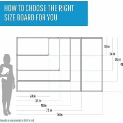MasterVision® Planning Magnetic Dry-Erase Board With 1