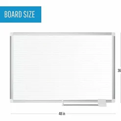 MasterVision® Planning Magnetic Dry-Erase Board With 1