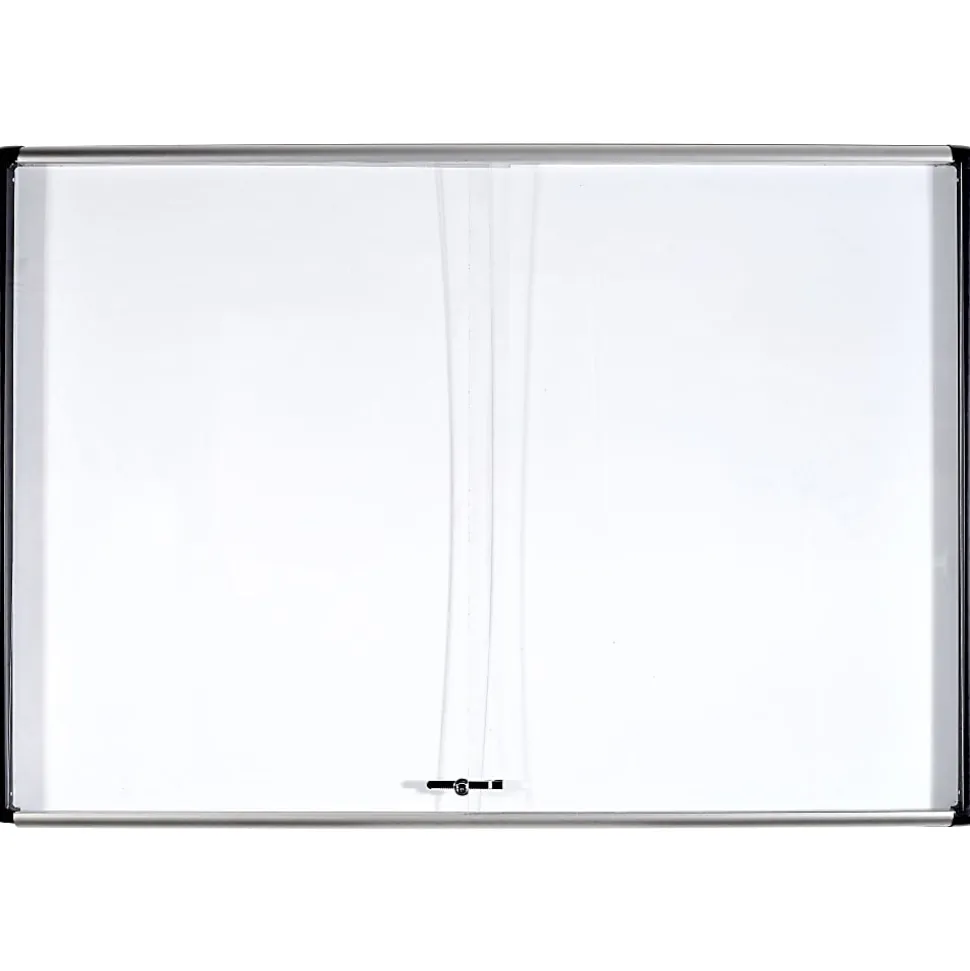 MasterVision® Platinum Pure Magnetic Dry-Erase Enclosed Whiteboard, 48" x 72", Aluminum Frame With Silver Finish