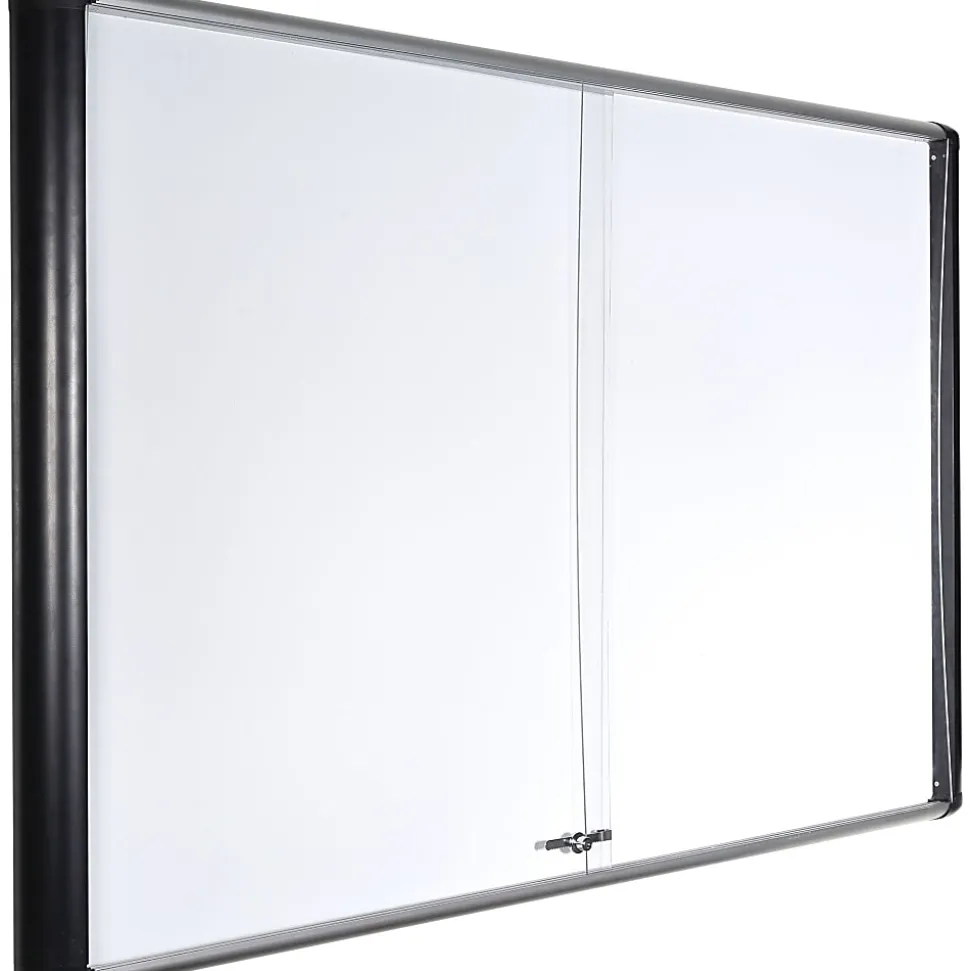 MasterVision® Platinum Pure Magnetic Dry-Erase Enclosed Whiteboard, 48" x 72", Aluminum Frame With Silver Finish