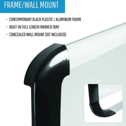 MasterVision® Porcelain Dry-Erase Whiteboard, 48