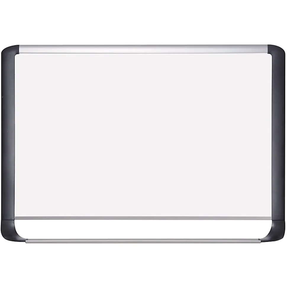 MasterVision® Porcelain Dry-Erase Whiteboard, 48" x 96", Aluminum Frame With Silver Finish