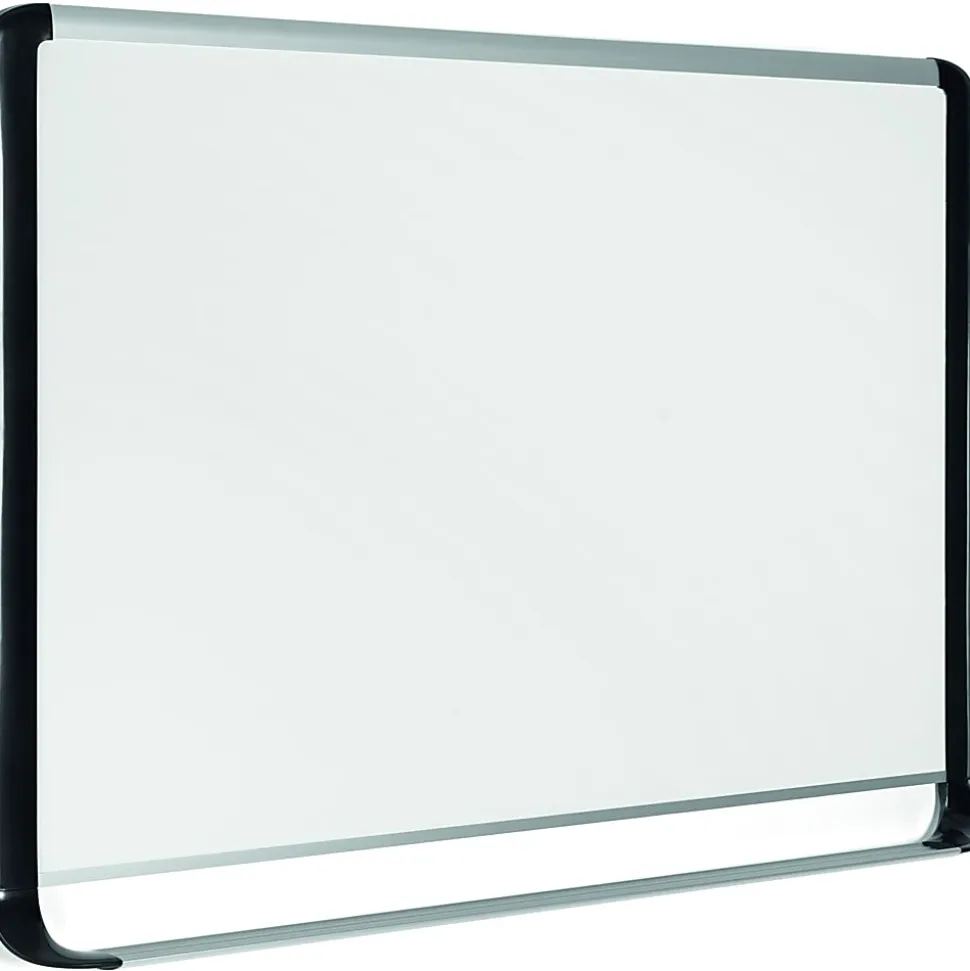 MasterVision® Porcelain Dry-Erase Whiteboard, 48" x 96", Aluminum Frame With Silver Finish