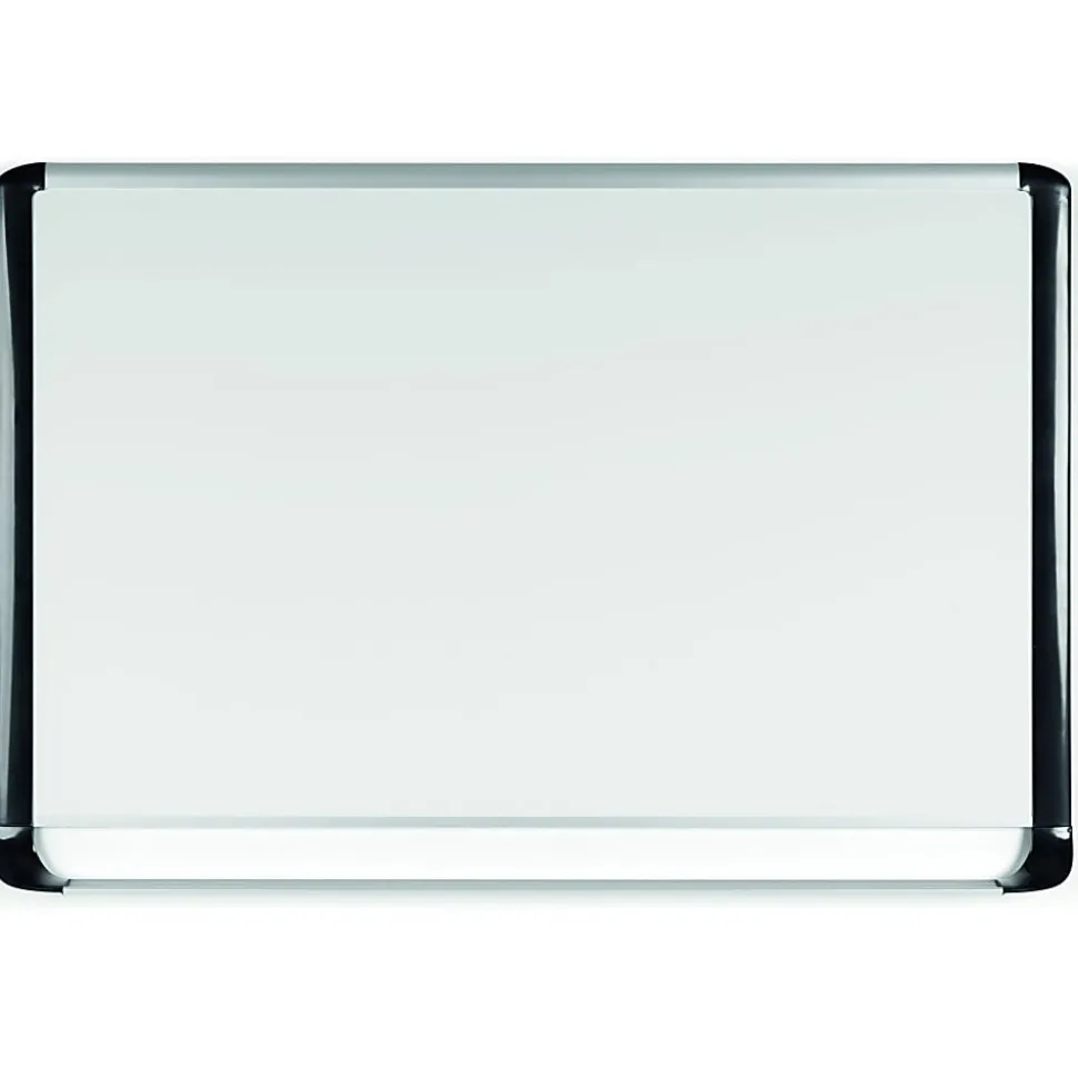 MasterVision® Porcelain Dry-Erase Whiteboard, 48" x 96", Aluminum Frame With Silver Finish