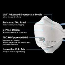 3M™ Aura™ N95 Particulate Respirator, 9205PH-20-DC, Pack of 20 Respirators