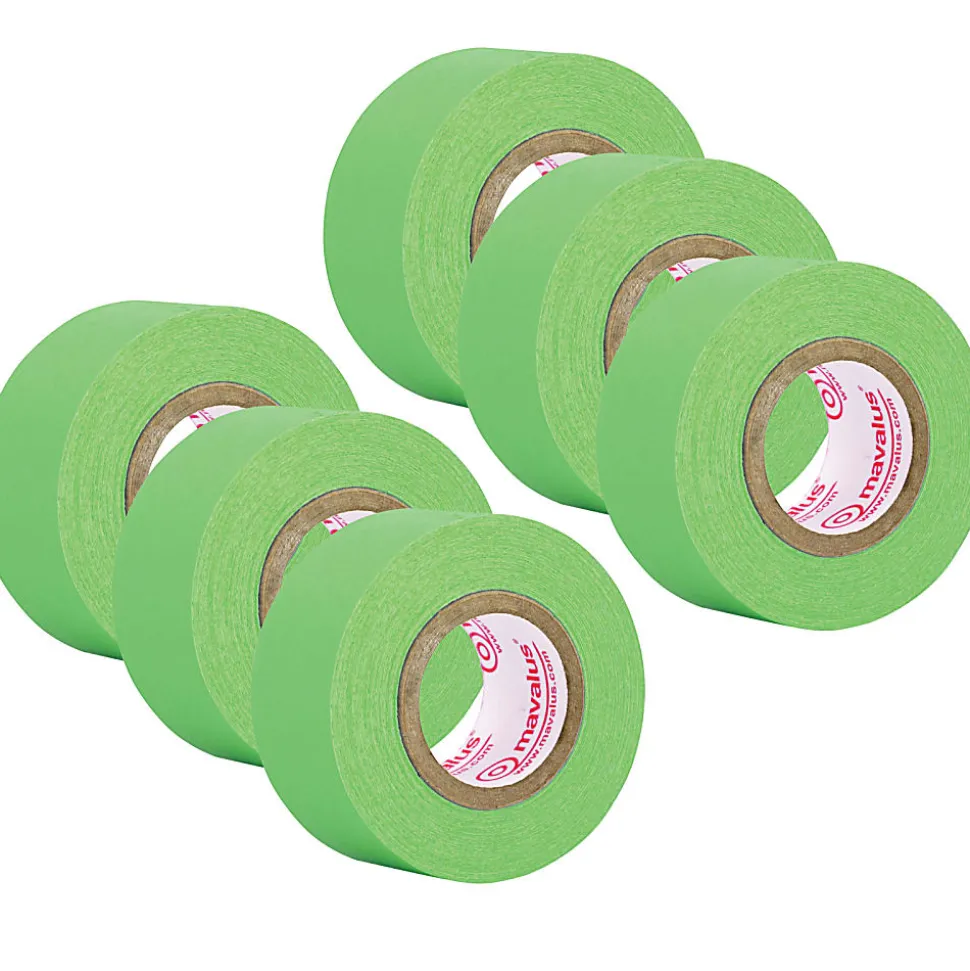 Mavalus® Tape, 1" x 324", Green, Pack Of 6