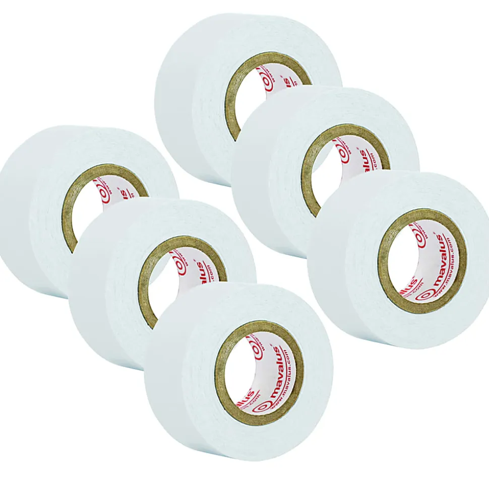 Mavalus® Tape, 1" x 324", White, Pack Of 6