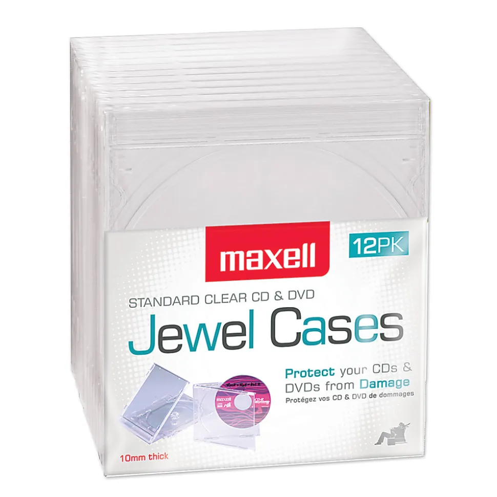 Maxell CD/DVD Jewel Cases CD-360