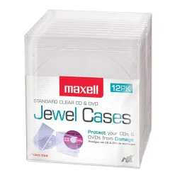 Maxell CD/DVD Jewel Cases CD-360