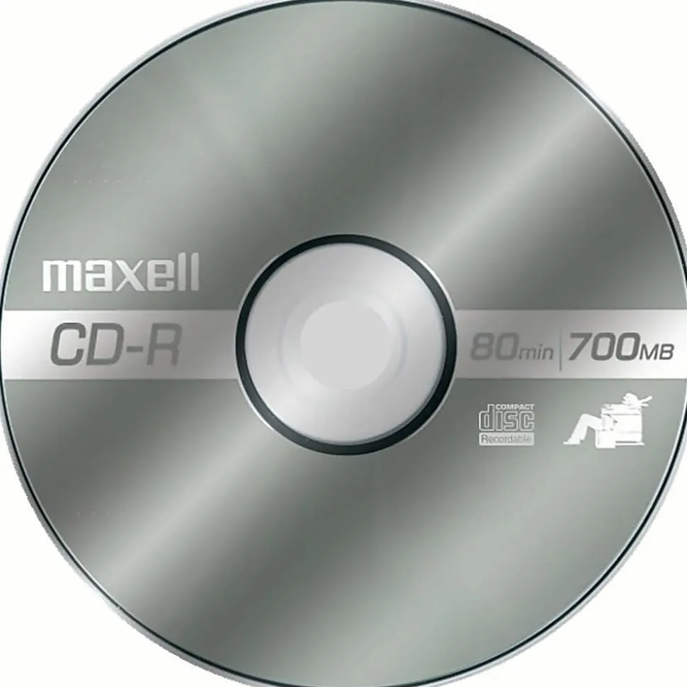 Maxell® CD-R Media Spindle, 700MB/80 Minutes, Pack Of 100