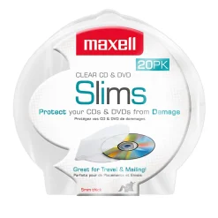 Maxell CD-356 Slim CD/DVD Jewel Case