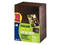 Maxell® DVD Video Cases, Standard, Black, Pack Of 10