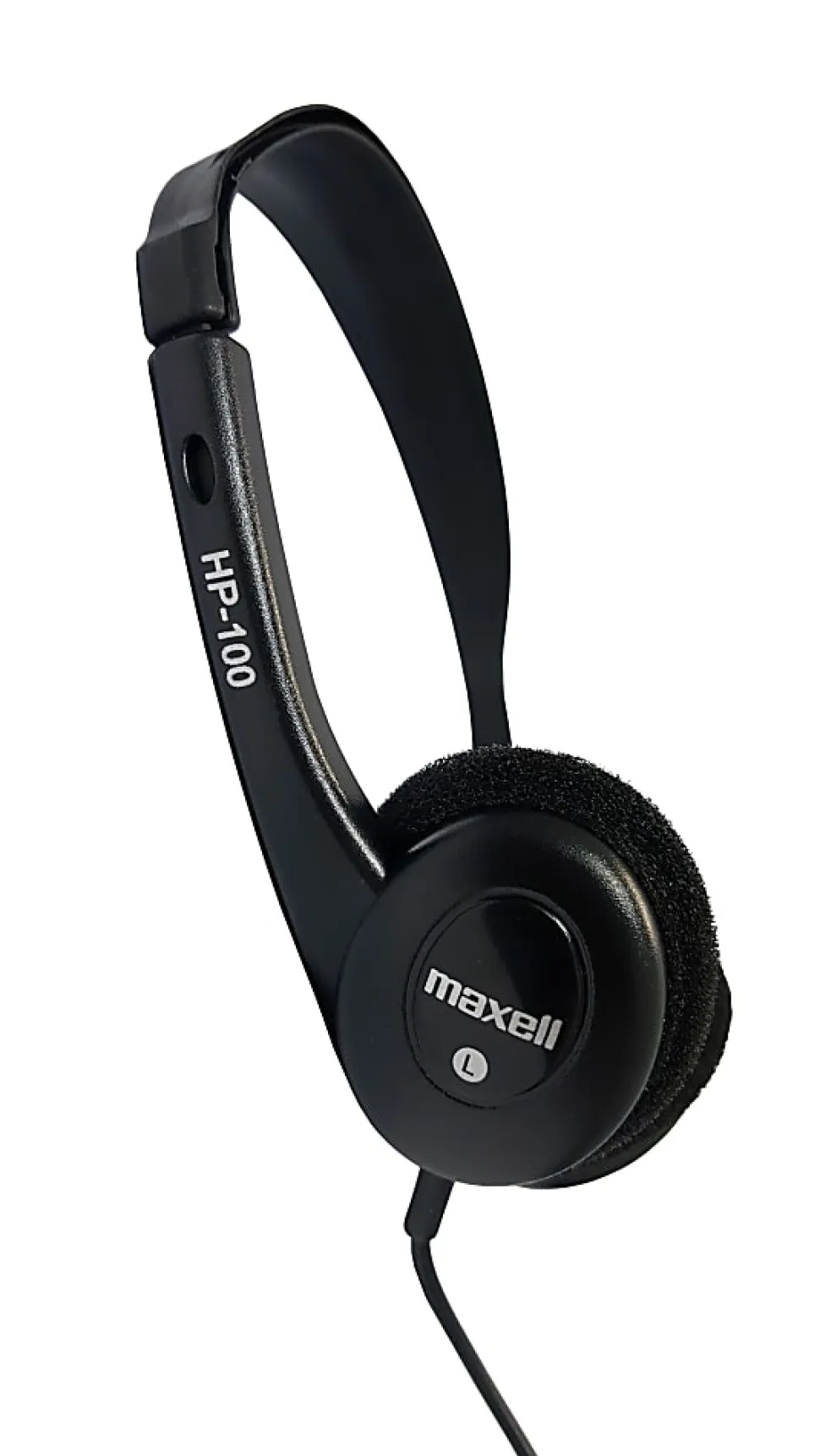 Maxell HP-100 Lightweight Stereo Headphone, Black