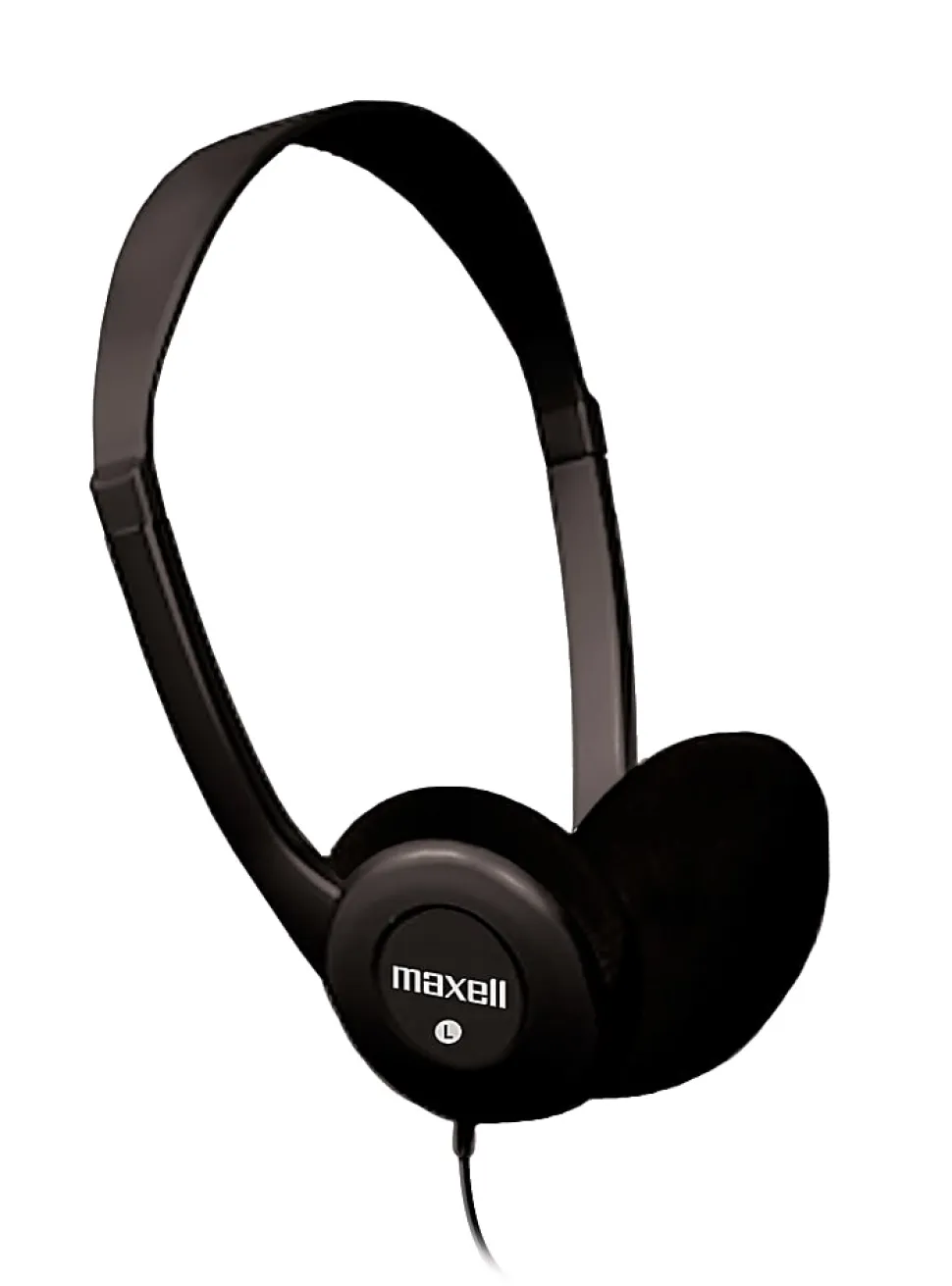 Maxell HP-100 Lightweight Stereo Headphone, Black