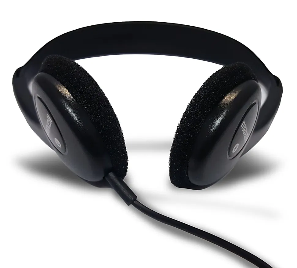 Maxell HP-100 Lightweight Stereo Headphone, Black