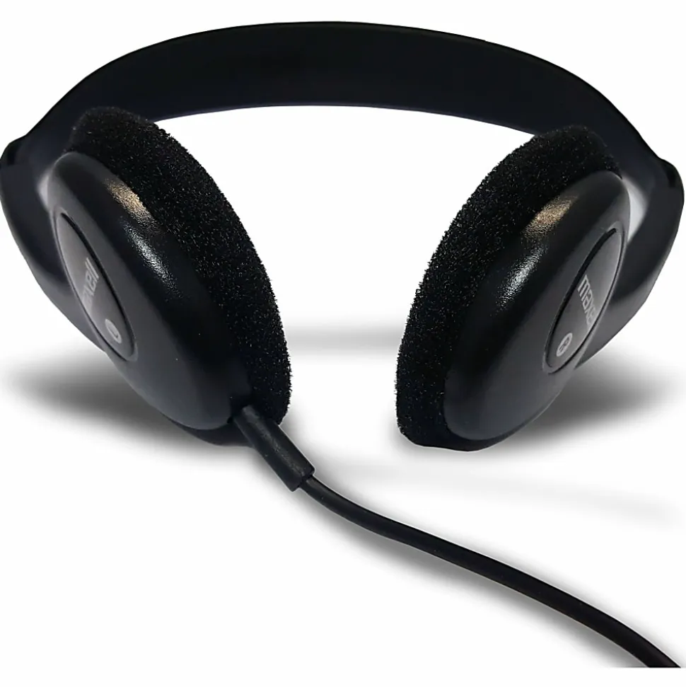 Maxell HP-100 Lightweight Stereo Headphone, Black
