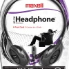 Maxell® HP-100 On-Ear Headphones With Microphone, Black