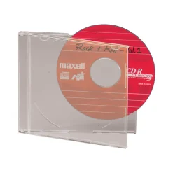 Maxell® Slim Jewel Cases, Clear, Pack Of 30