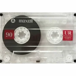 Maxell® UR Type I 90-Minute Normal-Bias Cassette Tapes, Pack Of 5 Tapes, MXL108562